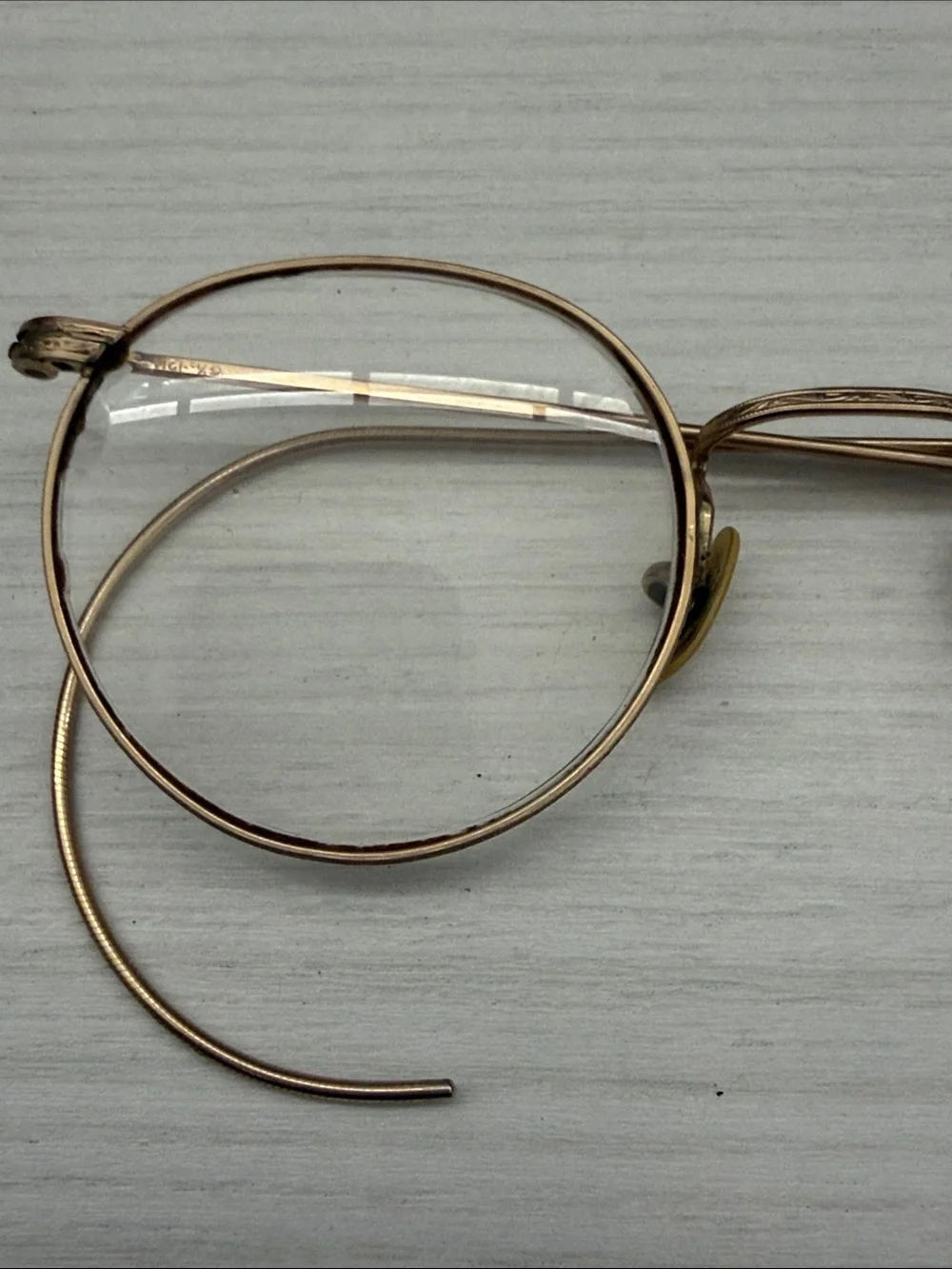 Vintage Round 12K Gold Filled Women's Eyeglasses